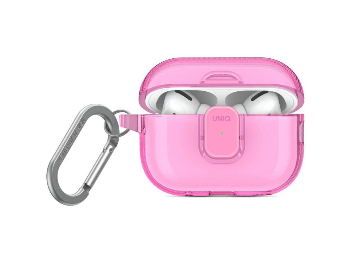 Capa Uniq Glase Pro para AirPods Pro 2 - Rosa