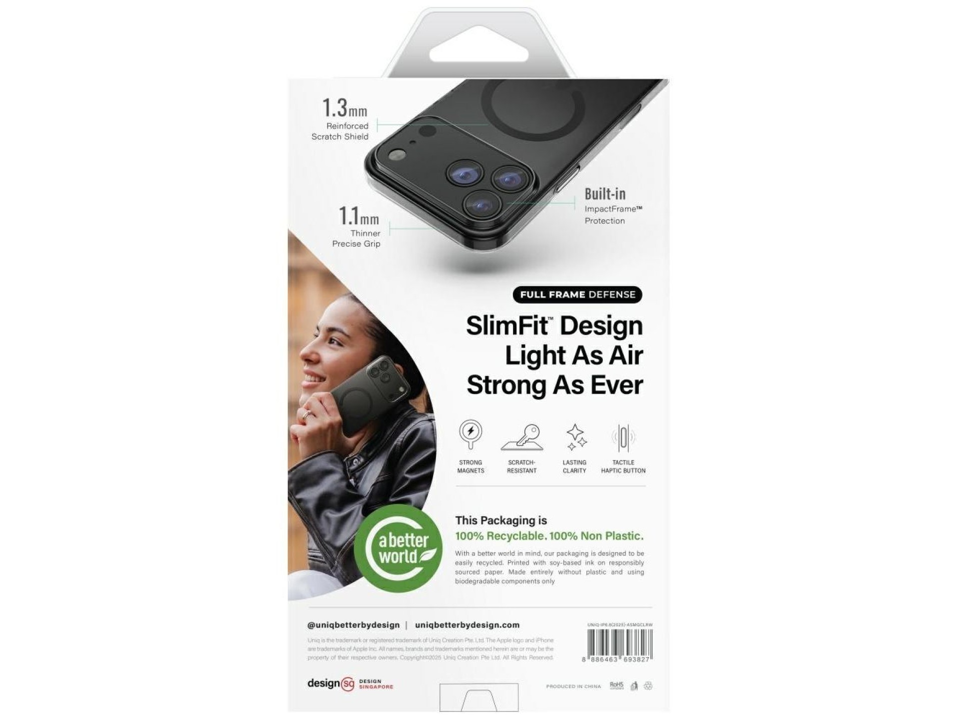 Funda Uniq Airsuit para iPhone 17 Air con carga Magclick - Transparente