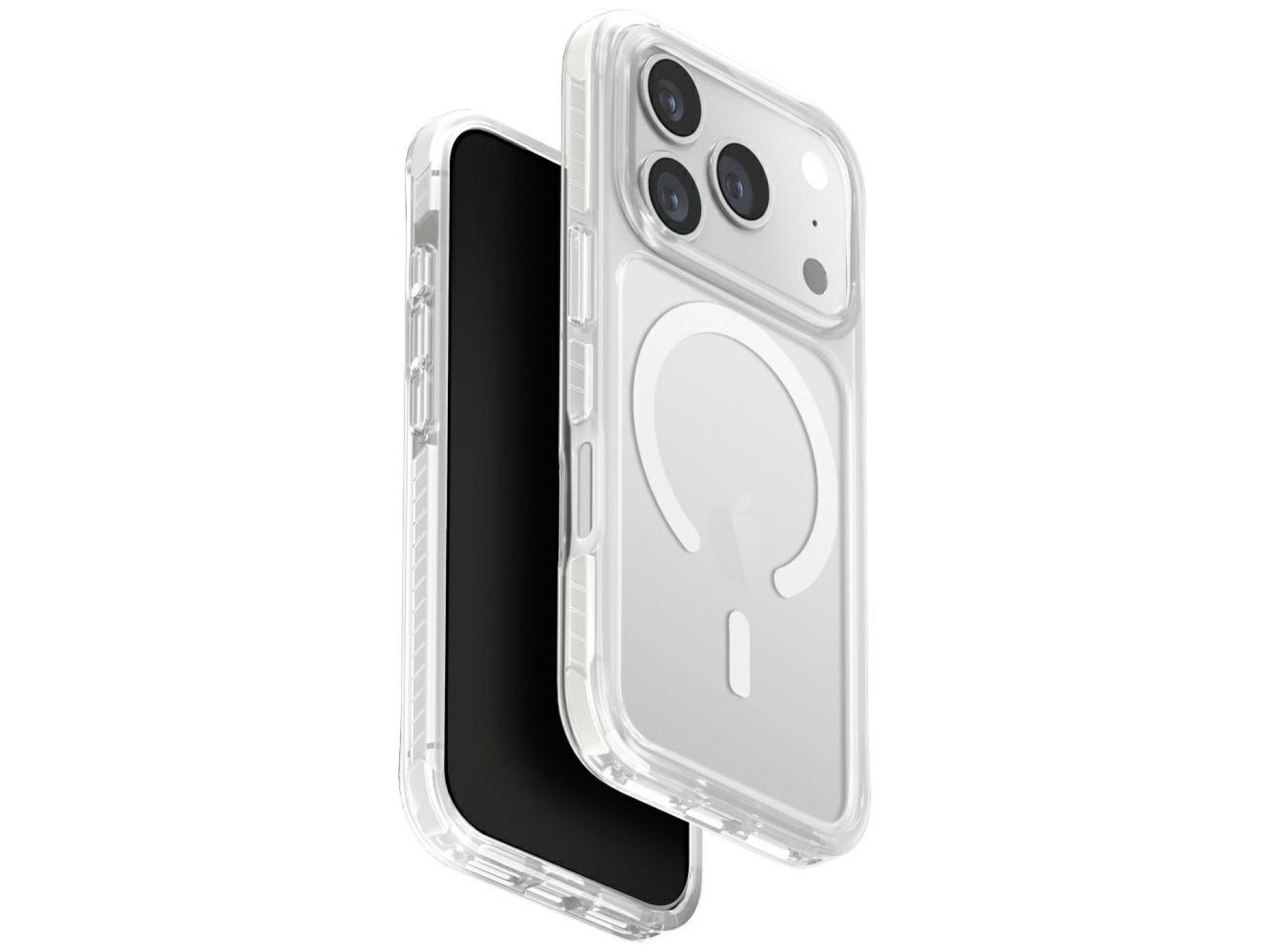 Capa de carregamento Uniq Combat Magclick para iPhone 17 Pro - Branca