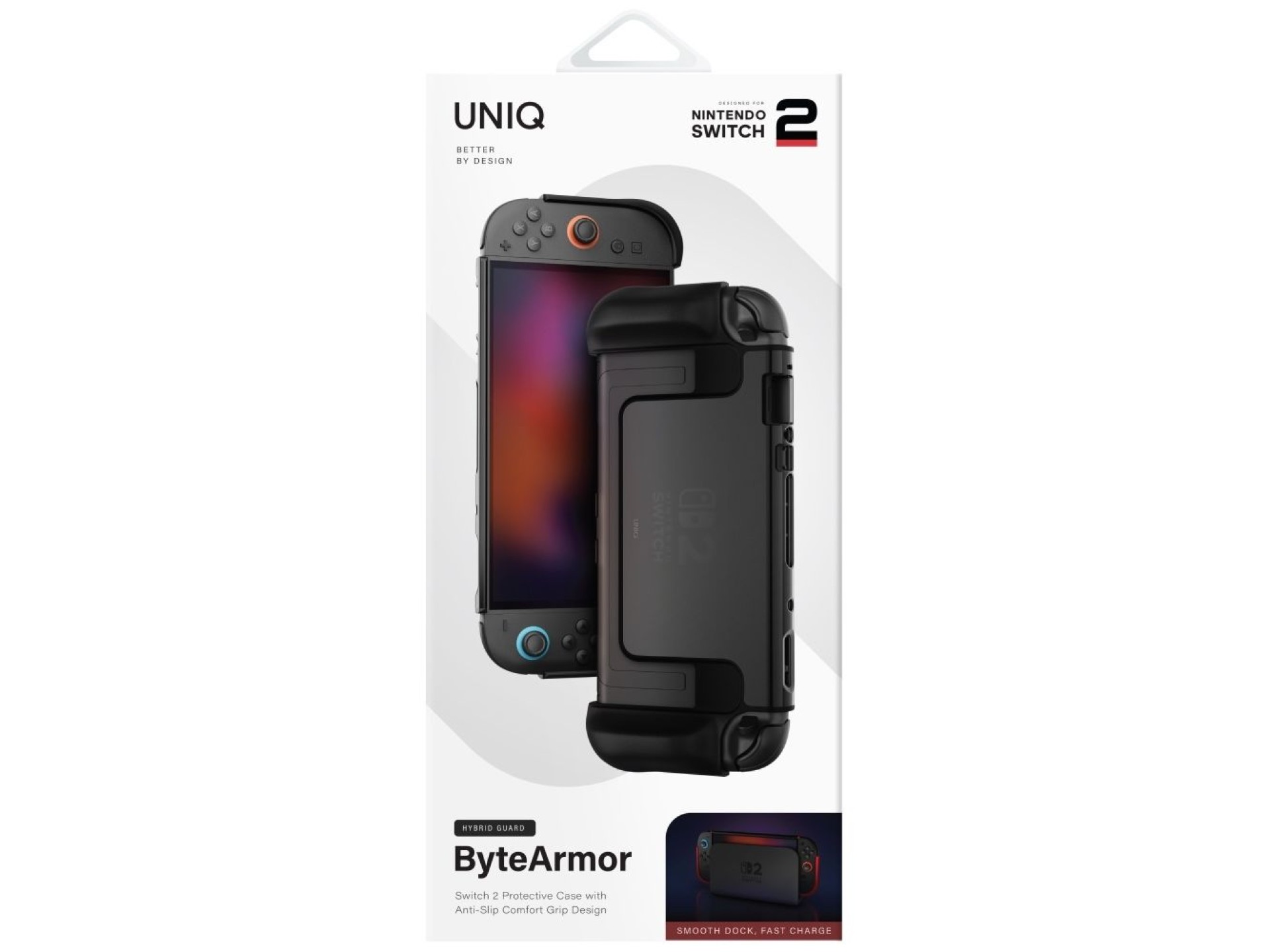 Funda Uniq Hybrid Bytearmor para Nintendo Switch 2 - negra