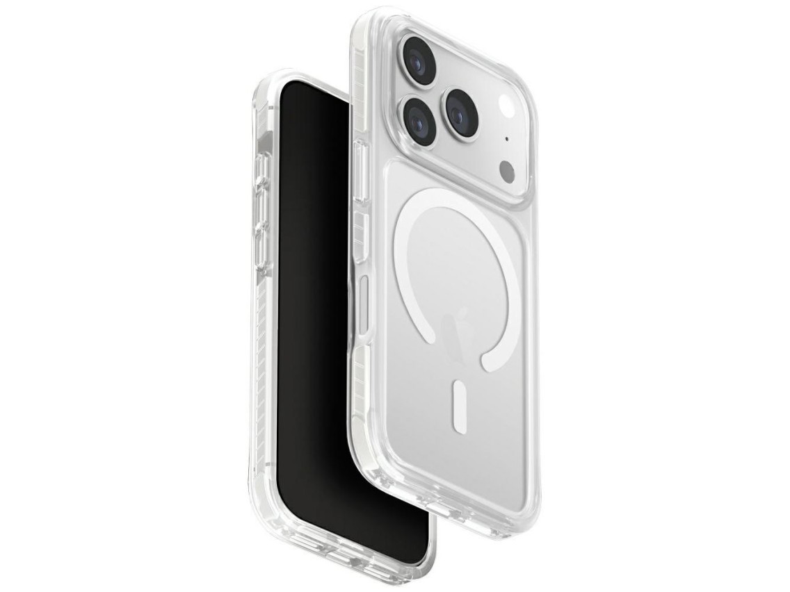 Capa de carregamento Uniq Combat Magclick para iPhone 17 Pro - Branca