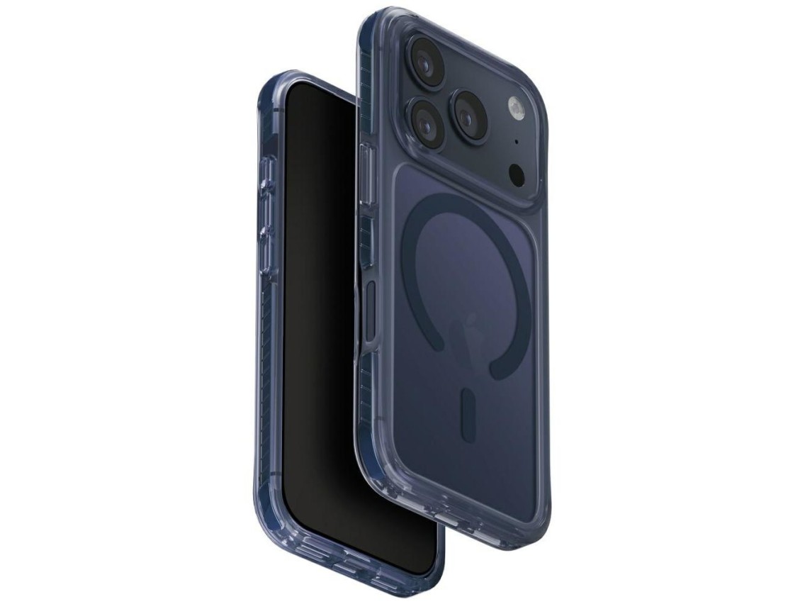 Capa de carregamento Uniq Combat Magclick para iPhone 17 Pro - Azul