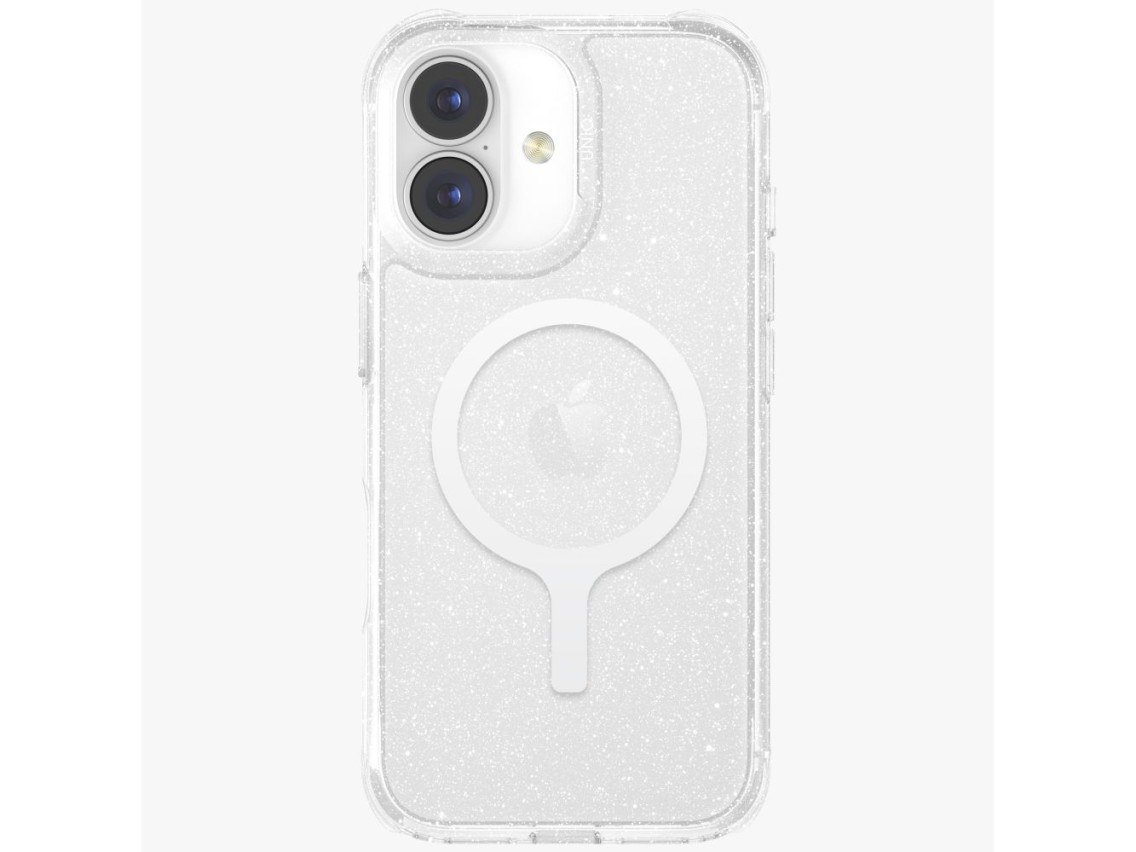 Capa de carregamento Uniq LifePro Xtreme Magclick para iPhone 17 - Transparente com Glitter