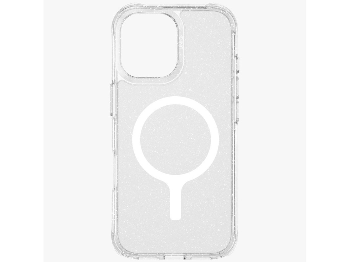 Capa de carregamento Uniq LifePro Xtreme Magclick para iPhone 17 - Transparente com Glitter