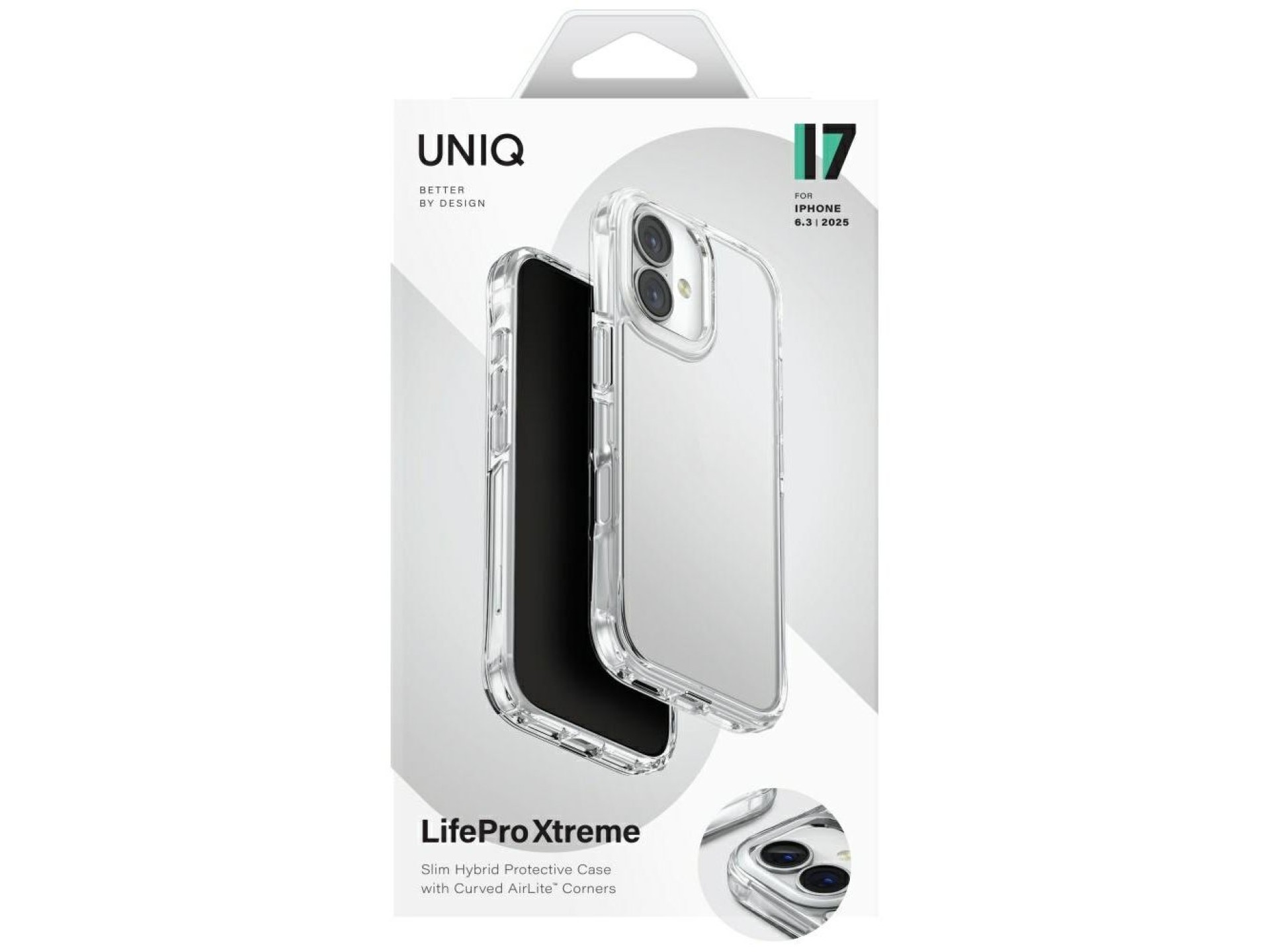 Capa Uniq Lifepro Xtreme para iPhone 17 - Transparente