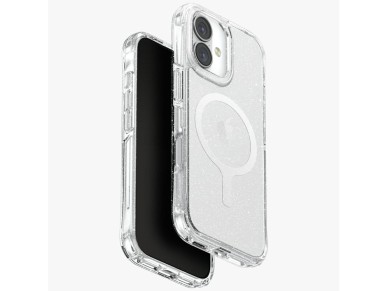 Funda de carga Uniq LifePro Xtreme Magclick para iPhone 17 - Transparente con purpurina Funda de carga Uniq LifePro Xtreme Magclick para iPhone 17 - Transparente con purpurina