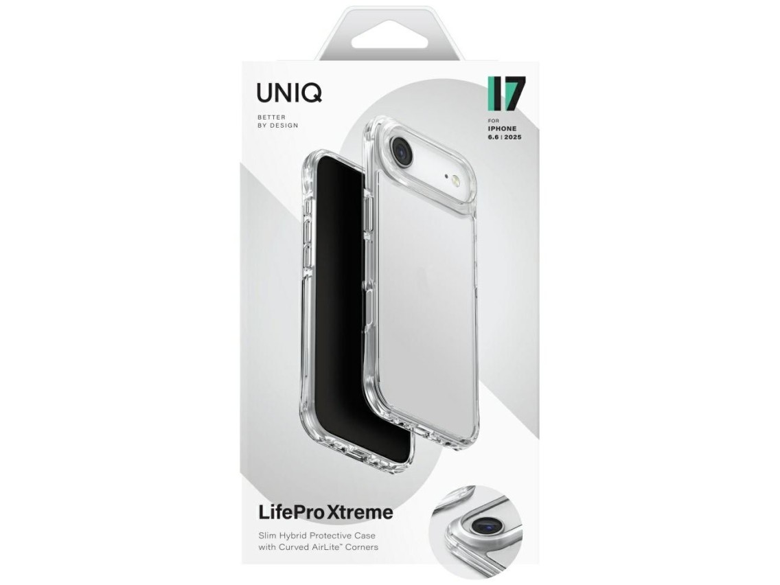 Capa Uniq Lifepro Xtreme transparente para iPhone 17 Air