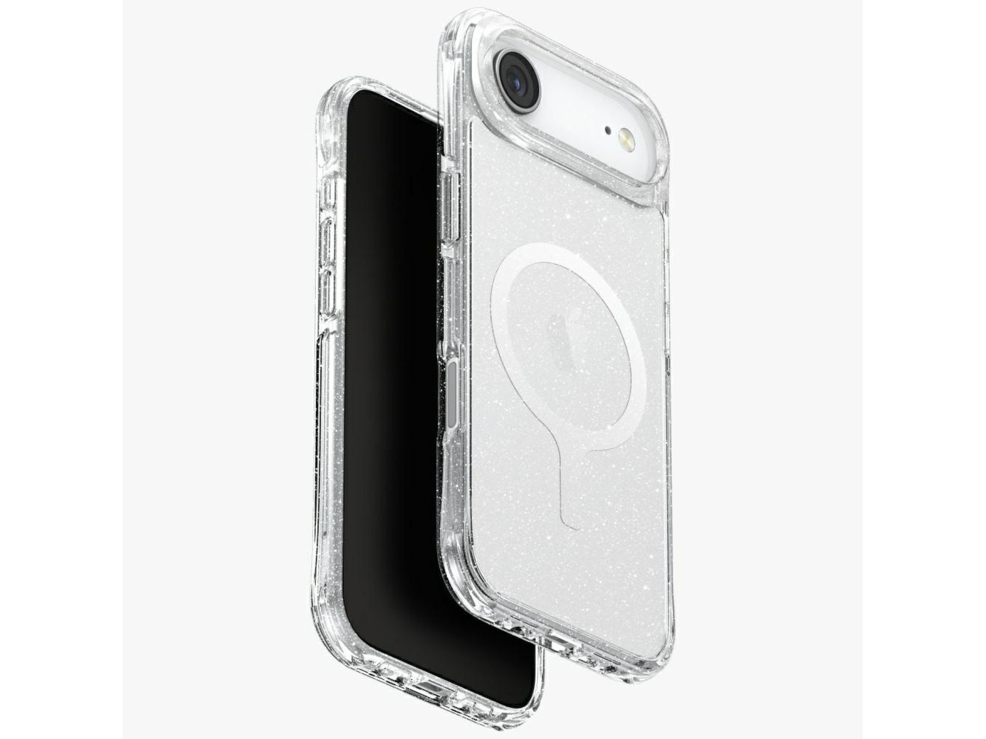 Uniq LifePro Xtreme Magclick Charging Case for iPhone 17 Air - Transparent-Glitter