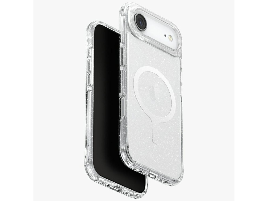 Uniq LifePro Xtreme Magclick Charging Case for iPhone 17 Air - Transparent-Glitter