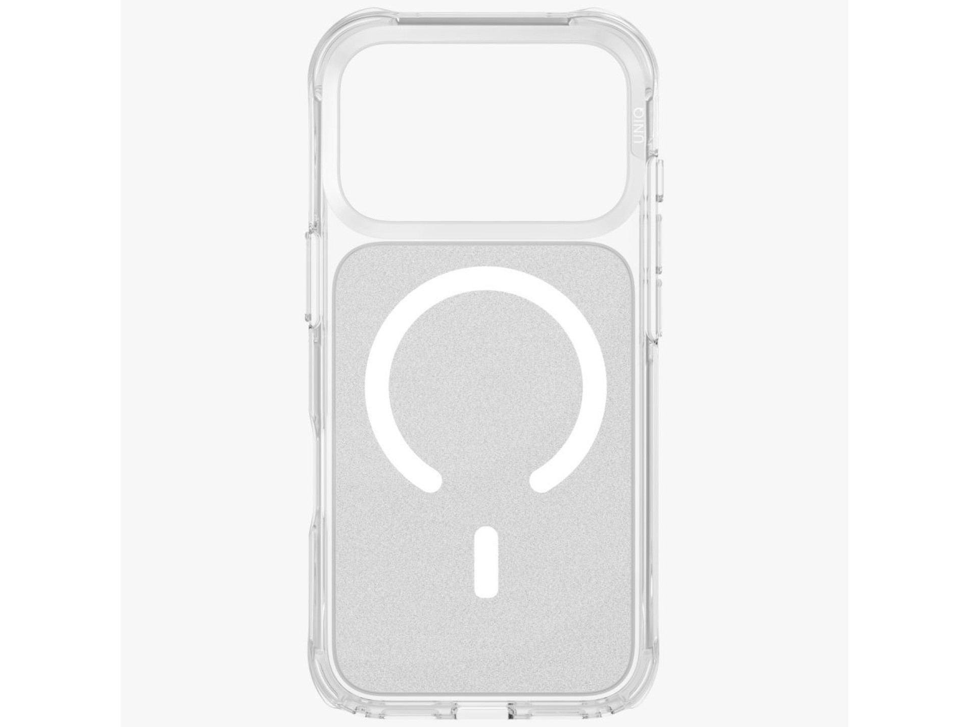 Capa de carregamento Uniq LifePro Xtreme Magclick para iPhone 17 Pro - Transparente com Glitter