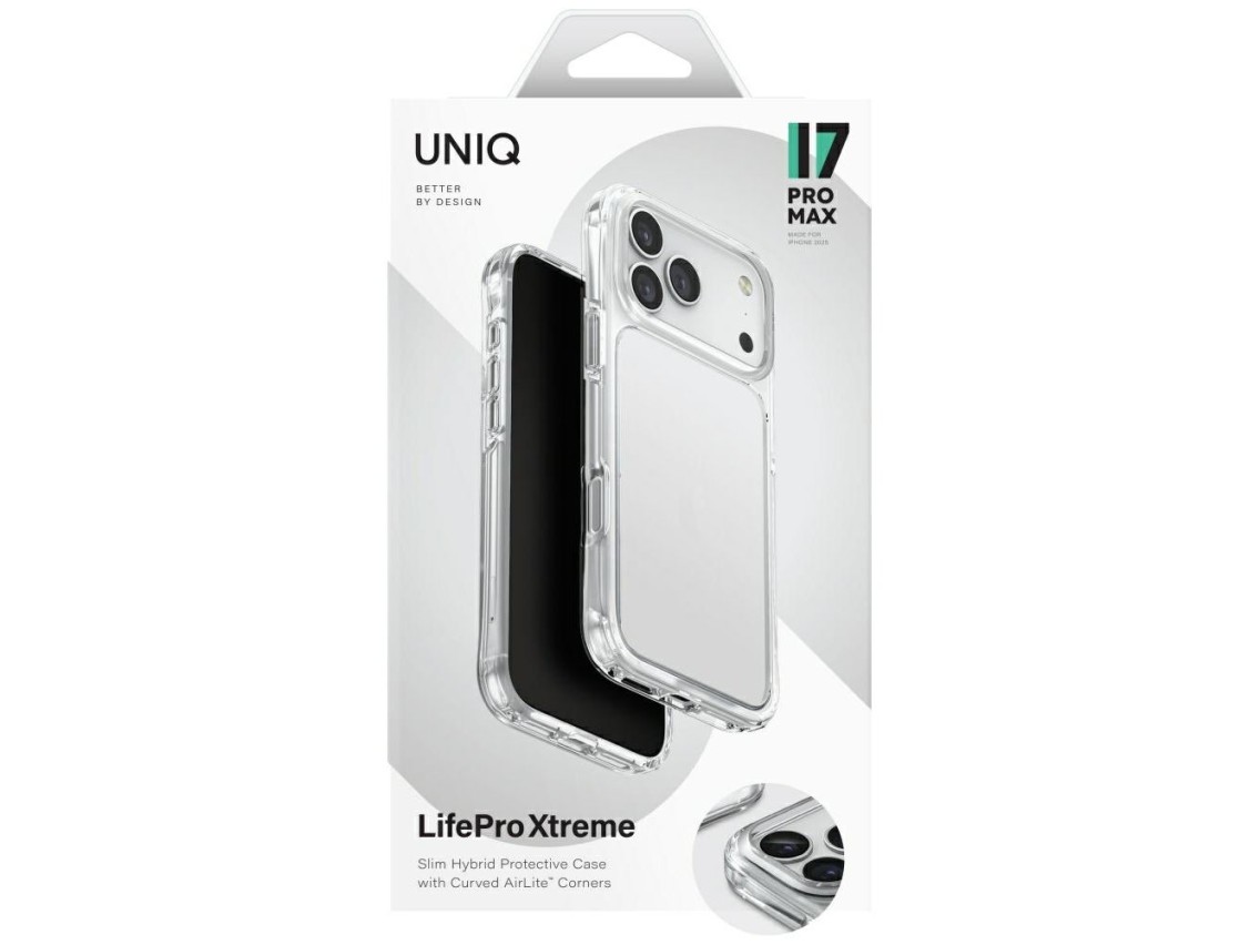 Funda Uniq Lifepro Xtreme para iPhone 17 Pro Max - Transparente