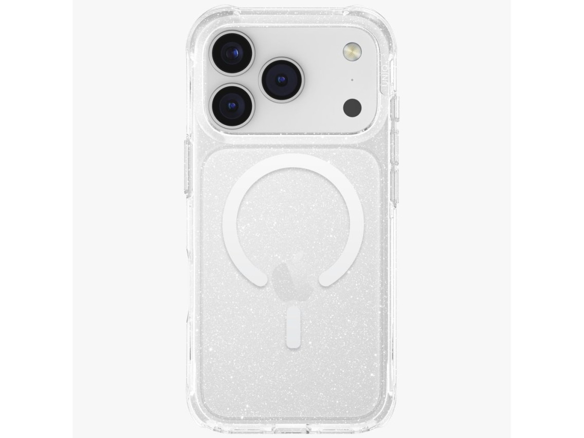 Uniq LifePro Xtreme Magclick Charging Case for iPhone 17 Pro - Clear-Glitter