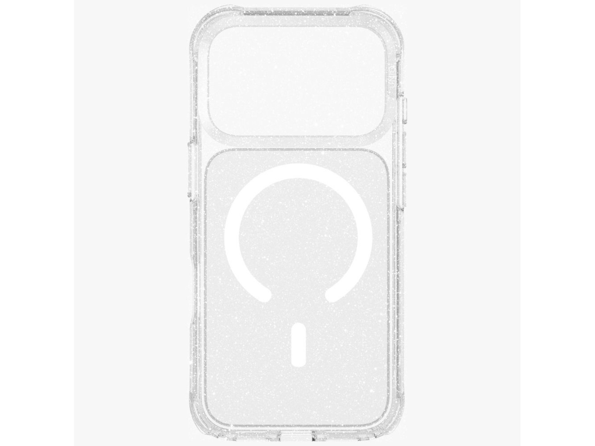 Uniq LifePro Xtreme Magclick Charging Case for iPhone 17 Pro - Clear-Glitter