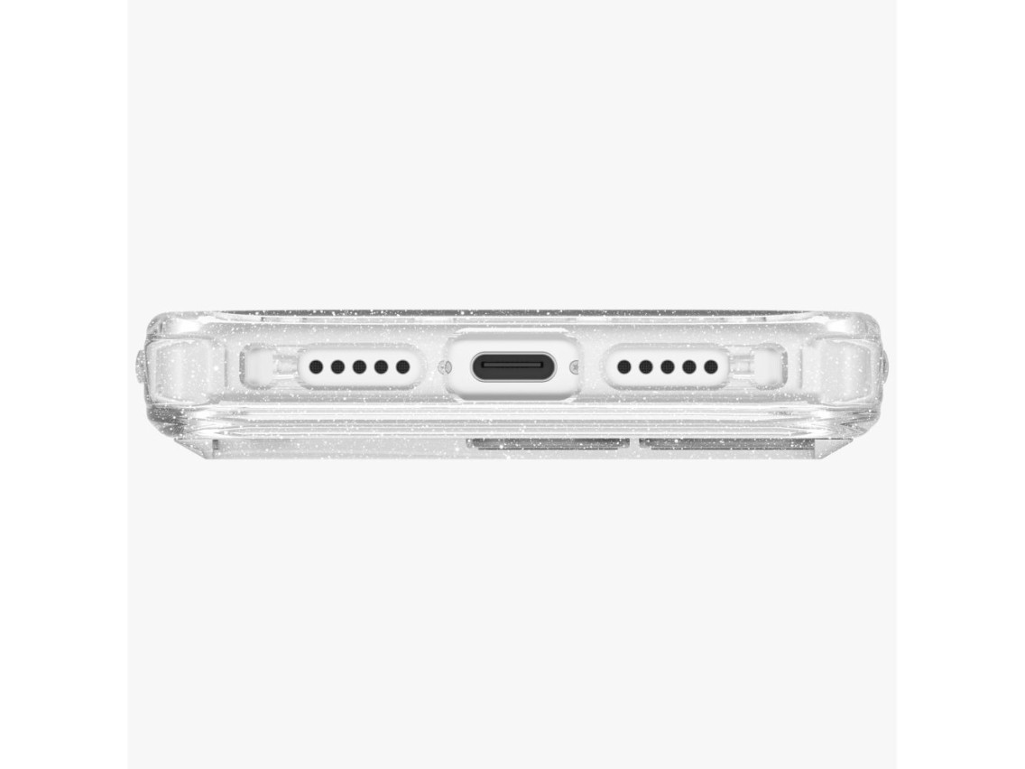 Uniq LifePro Xtreme Magclick Charging Case for iPhone 17 Pro - Clear-Glitter