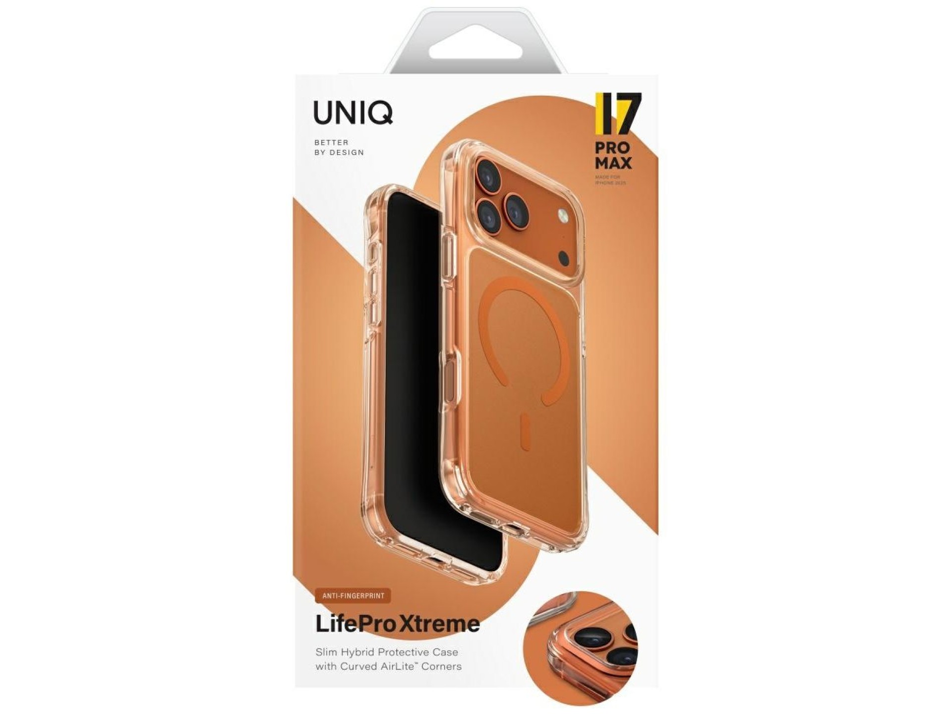 Uniq LifePro Xtreme Magclick Charging Case for iPhone 17 Pro Max - Orange