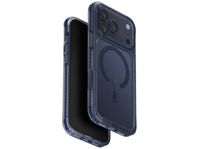Capa de carregamento Uniq Combat Magclick para iPhone 17 Pro Max - Azul Capa de carregamento Uniq Combat Magclick para iPhone 17 Pro Max - Azul