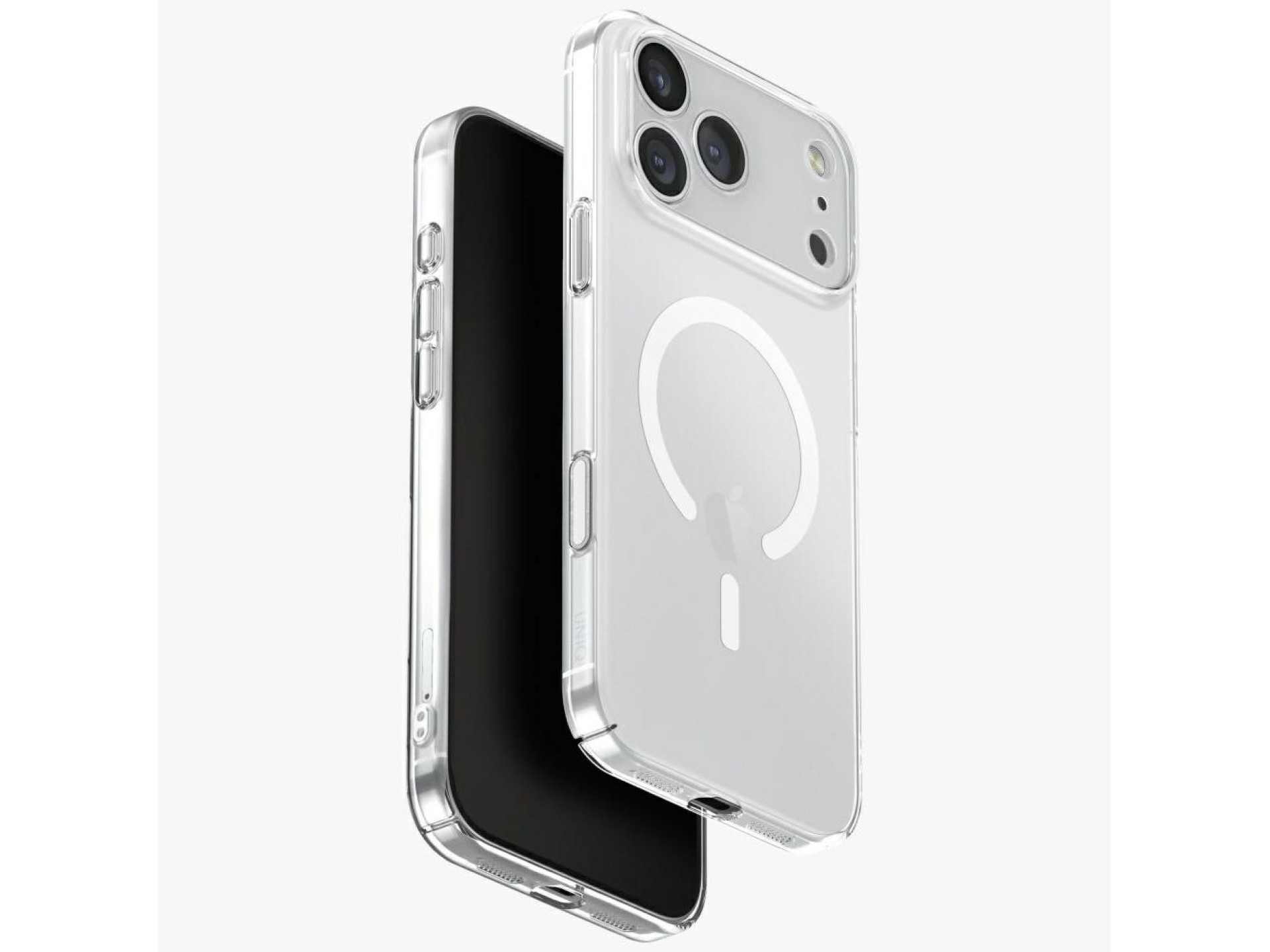 Capa Uniq Airsuit para iPhone 17 Pro Max com carregamento Magclick - Transparente