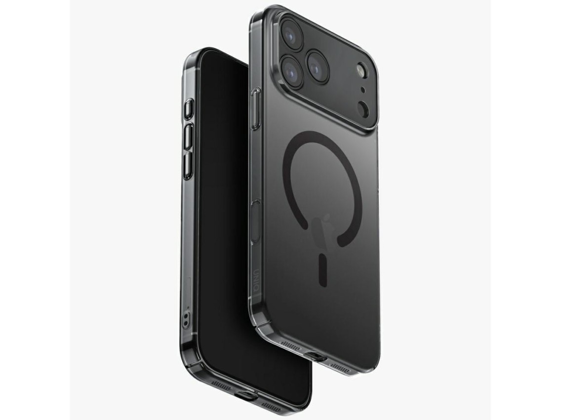 Capa Uniq Airsuit para iPhone 17 Pro Max com carregamento Magclick - Preta