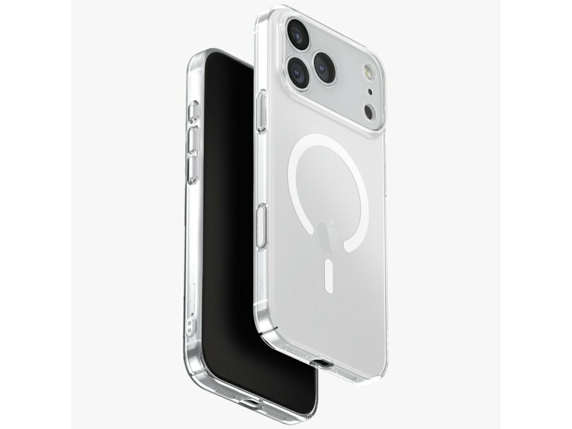 Capa Uniq Airsuit para iPhone 17 Pro Max com carregamento Magclick - Transparente