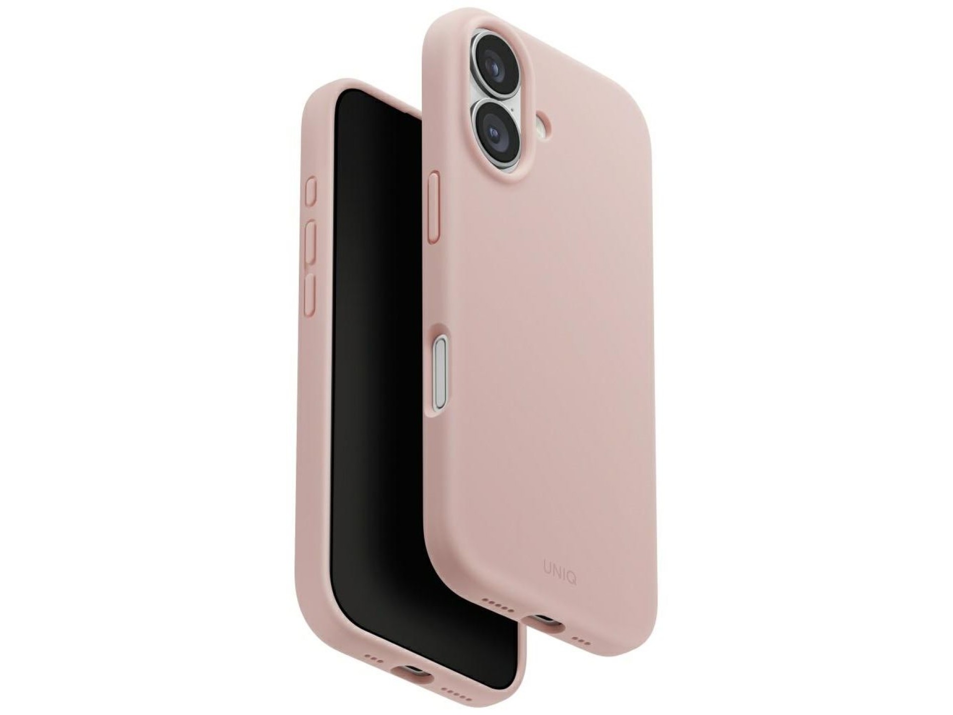 Capa com carregamento Magclick Uniq Lino para iPhone 17 - Rosa
