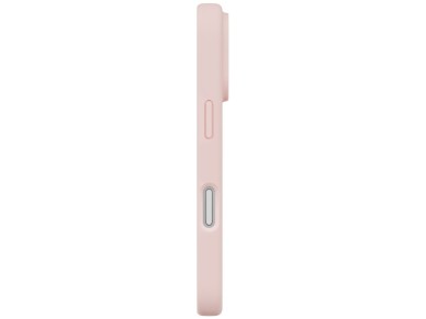 Funda con carga Magclick de Uniq Lino para iPhone 17 Pro - Rosa