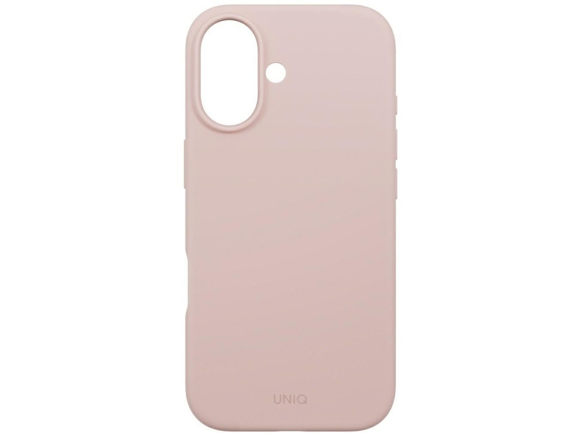 Capa com carregamento Magclick Uniq Lino para iPhone 17 - Rosa