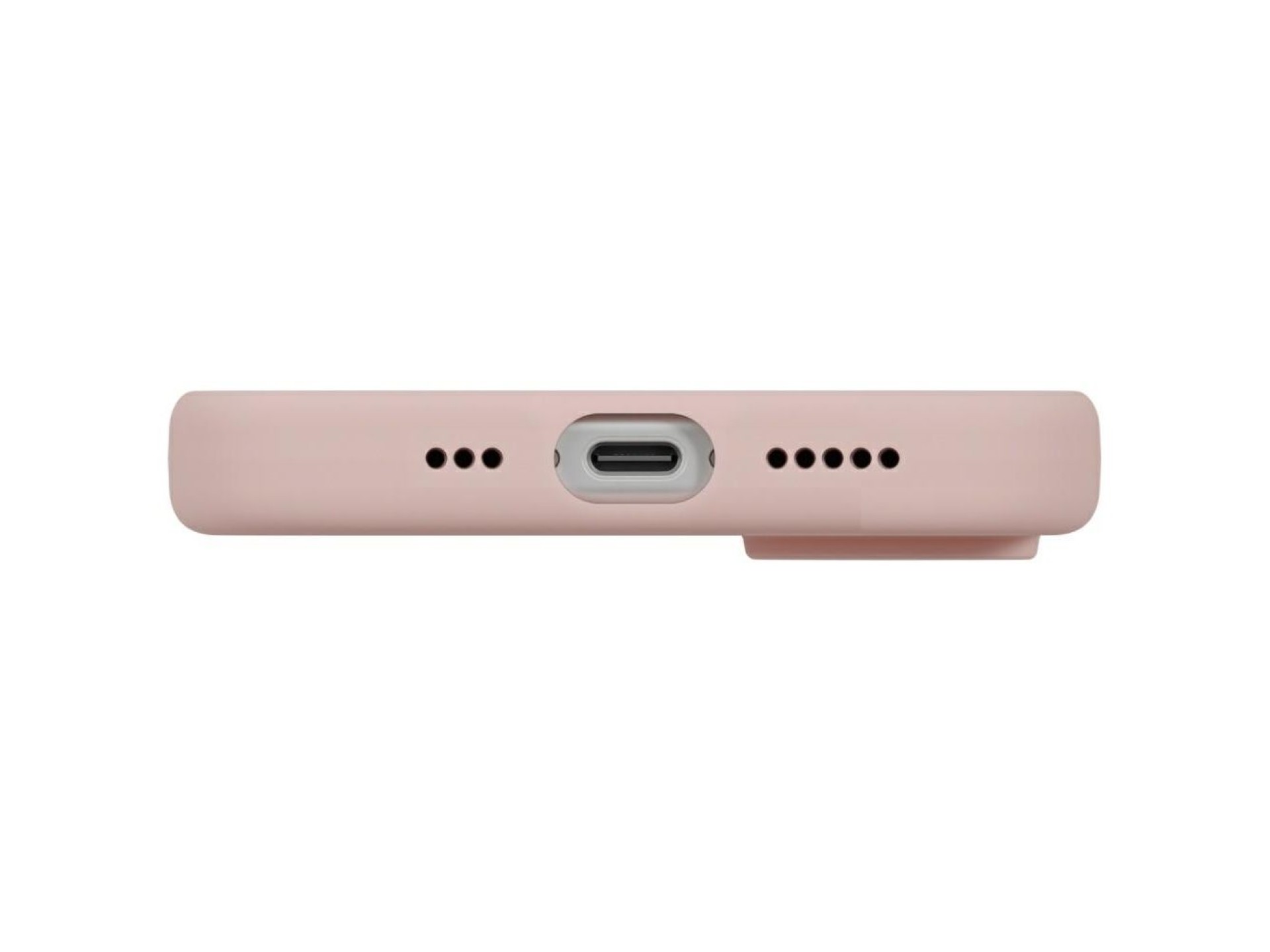 Capa com carregamento Magclick Uniq Lino para iPhone 17 - Rosa