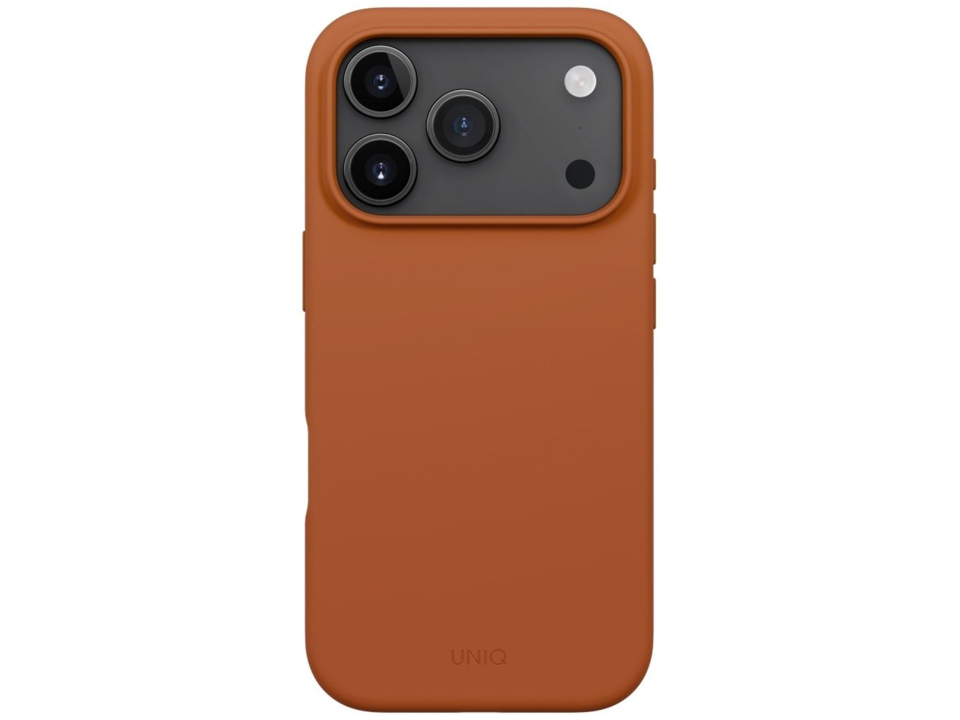 Capa com carregamento Magclick Uniq Lino para iPhone 17 Pro - Laranja