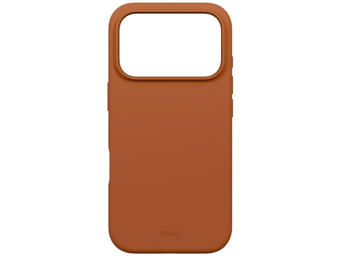 Capa com carregamento Magclick Uniq Lino para iPhone 17 Pro - Laranja