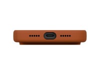 Capa com carregamento Magclick Uniq Lino para iPhone 17 Pro - Laranja Capa com carregamento Magclick Uniq Lino para iPhone 17 Pro - Laranja