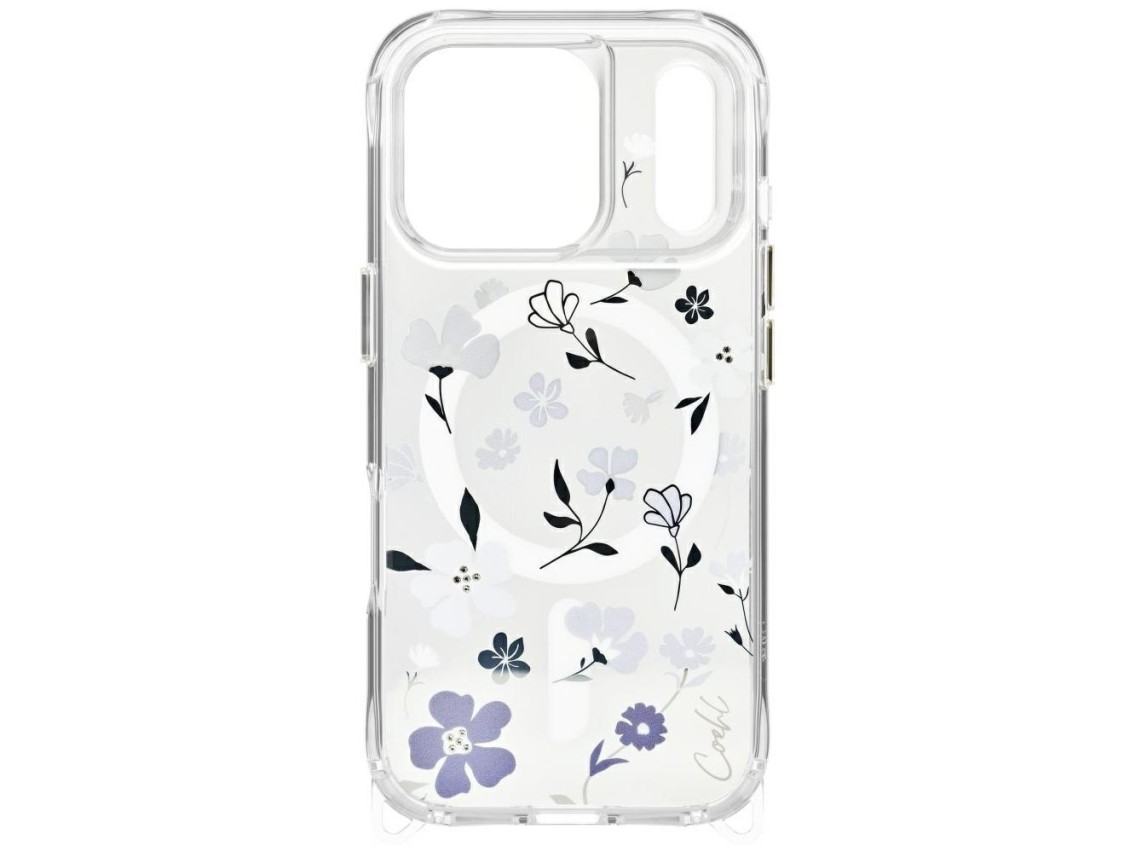 Capa Uniq Coehl Amara para iPhone 17 Pro com carregamento magnético - Transparente