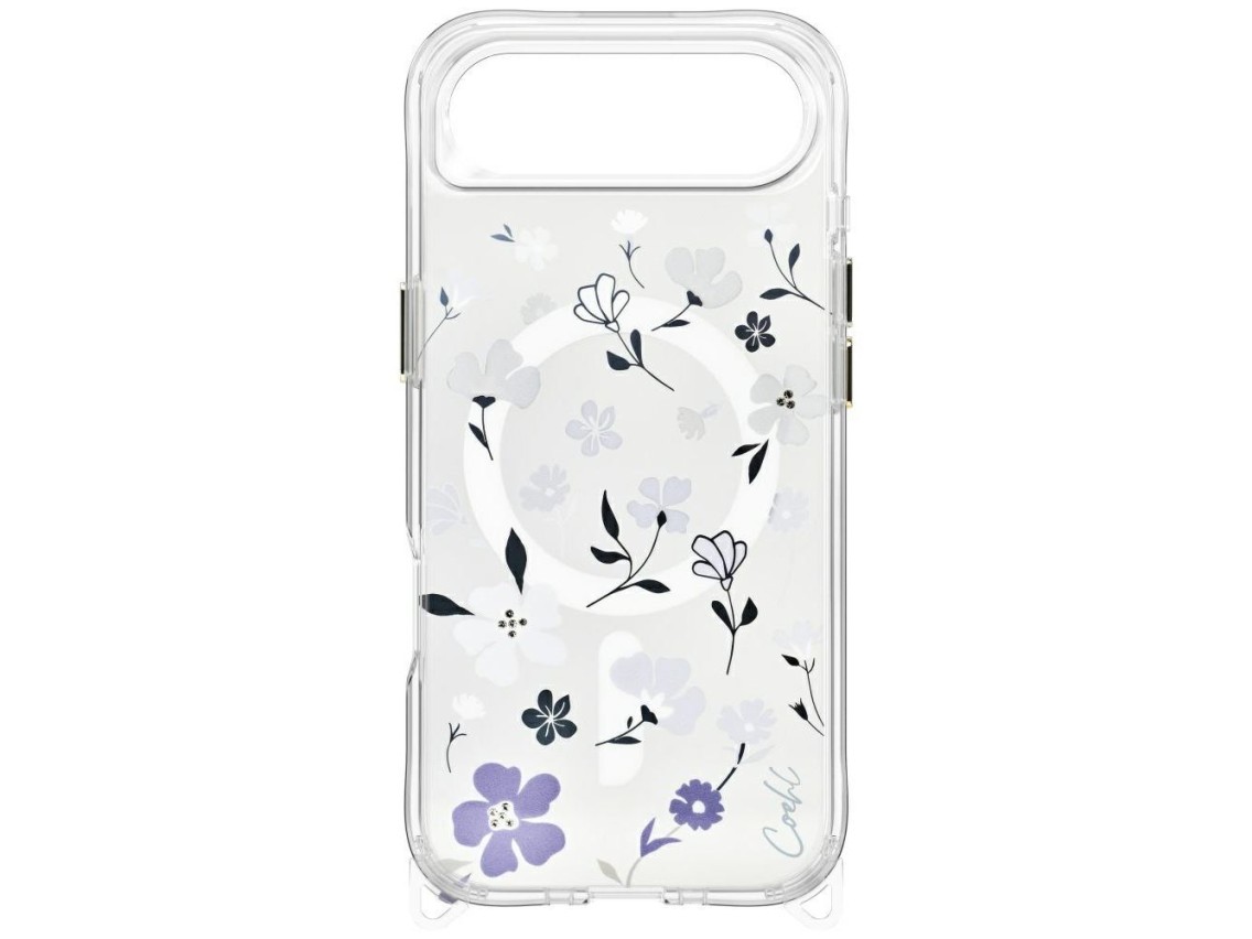 Funda de carga magnética Uniq Coehl Amara para iPhone Air - Transparente