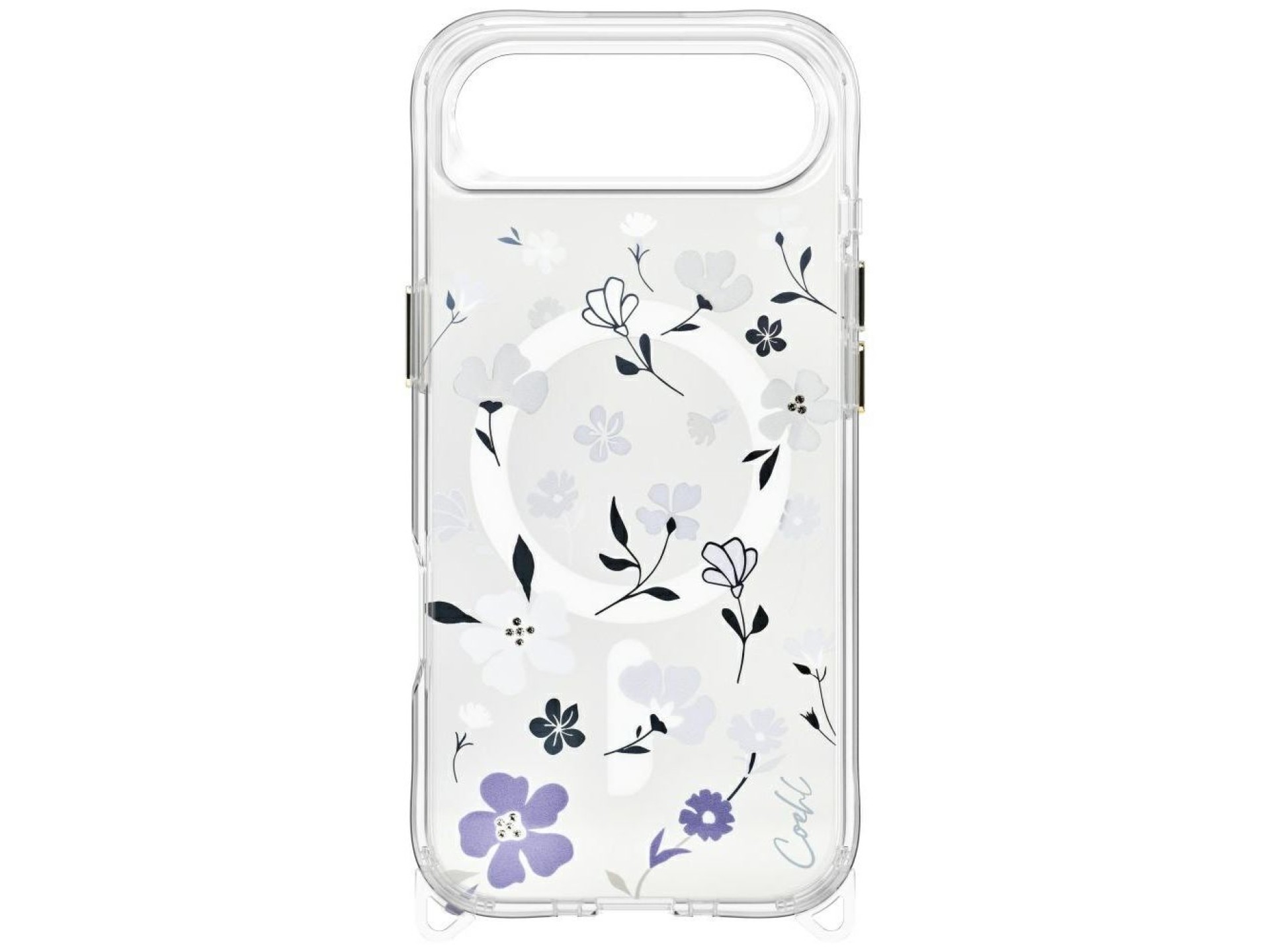 Capa de carregamento magnético Uniq Coehl Amara para iPhone Air - Transparente