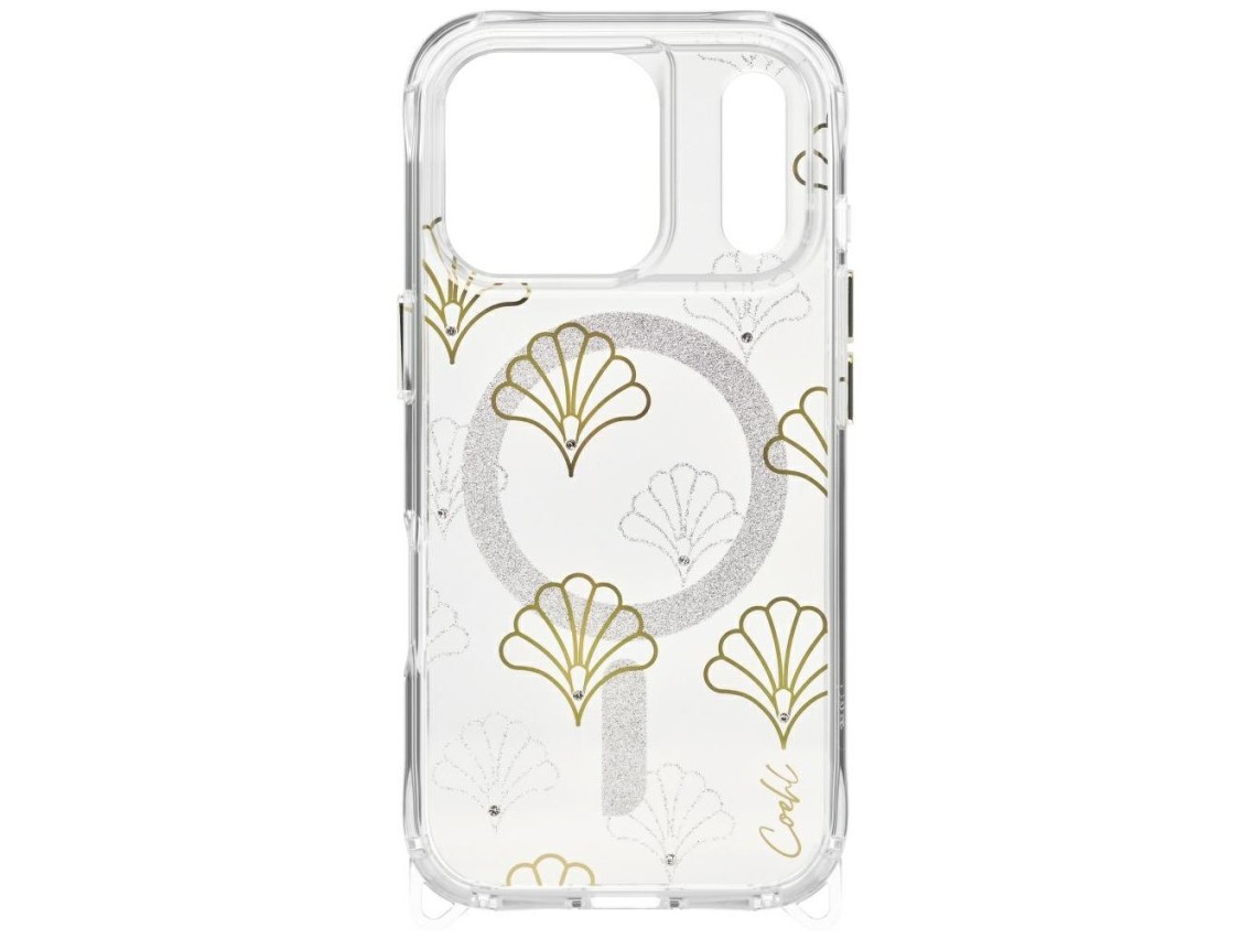Funda Uniq Coehl Maree para iPhone 17 Pro con carga magnética - plateada
