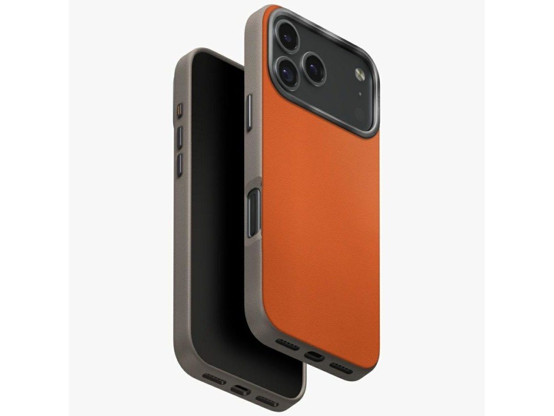 Uniq Lyden DS Case for iPhone 17 Pro Magclick Charging - Orange-Gray