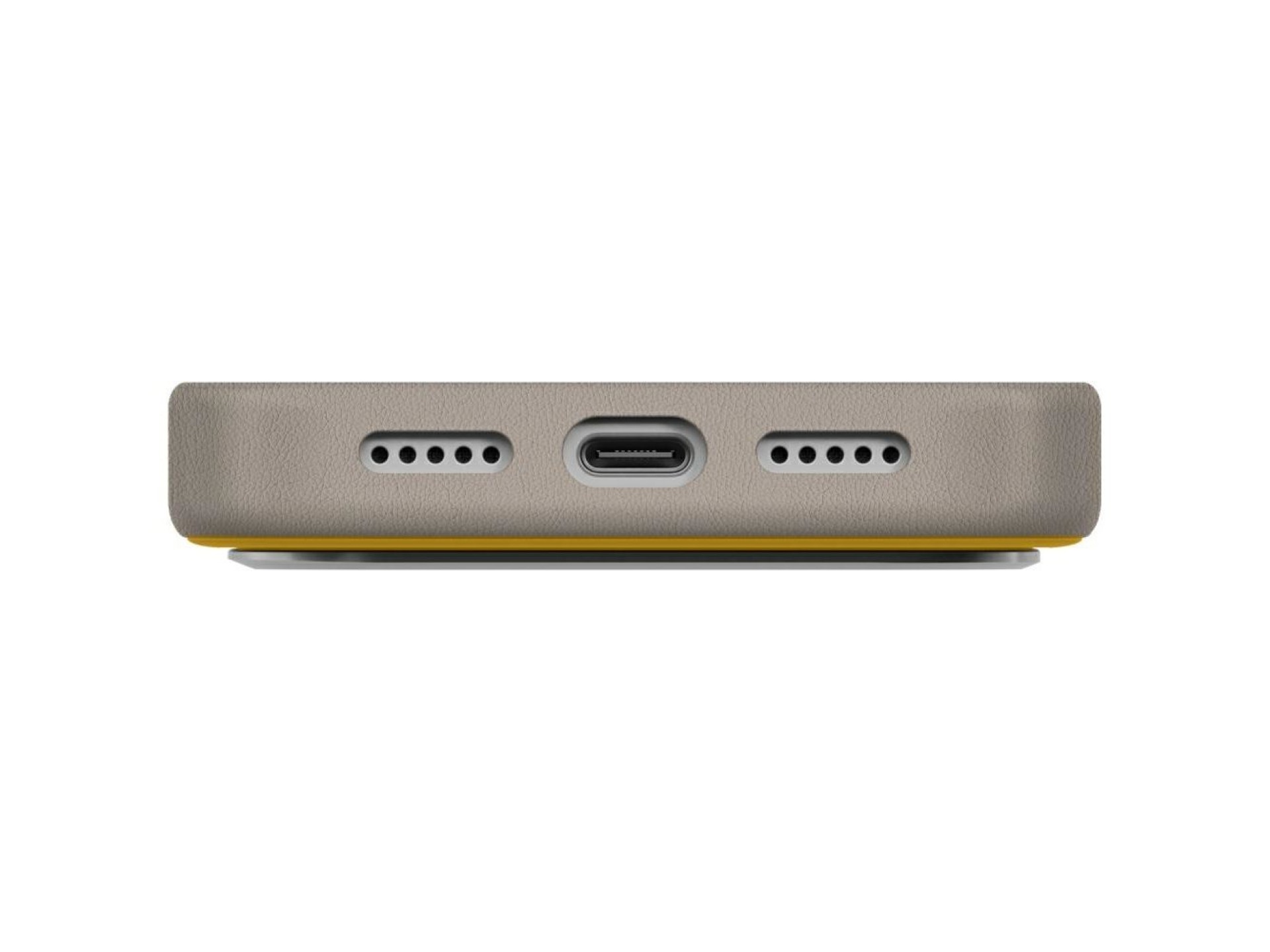 Funda Uniq Lyden DS para iPhone 17 Pro con carga Magclick - Amarillo-Gris