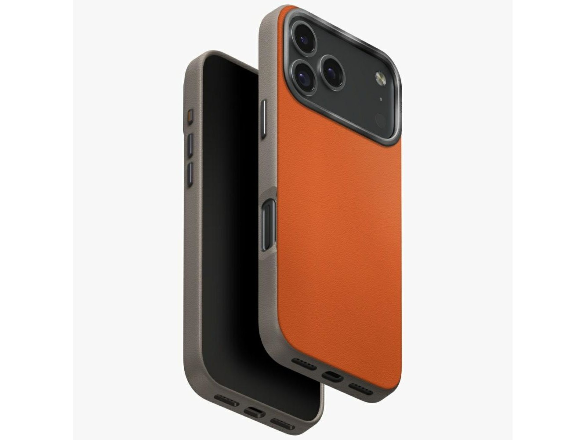 Uniq Lyden DS Case for iPhone 17 Pro Magclick Charging - Orange-Gray