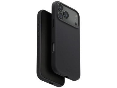 Capa com carregamento Magclick Uniq Lino para iPhone 17 Pro Max - Cinza