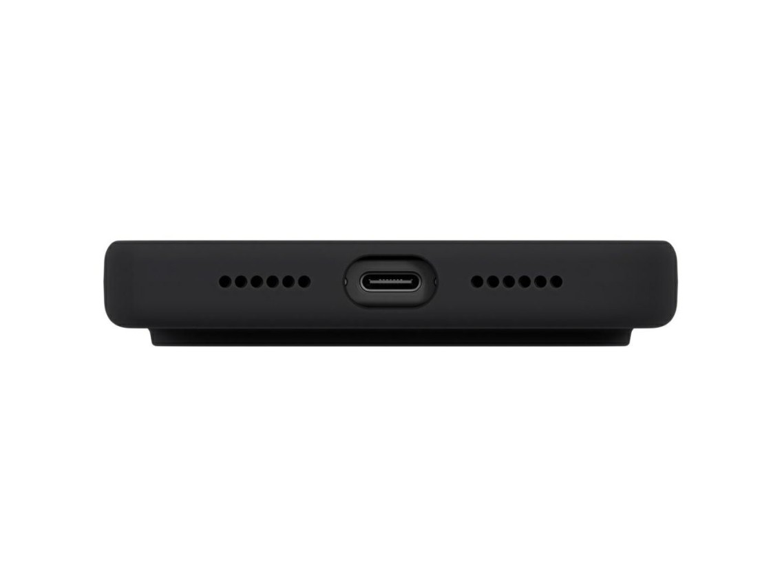 Funda con carga Magclick Uniq Lino para iPhone 17 Pro Max - Gris