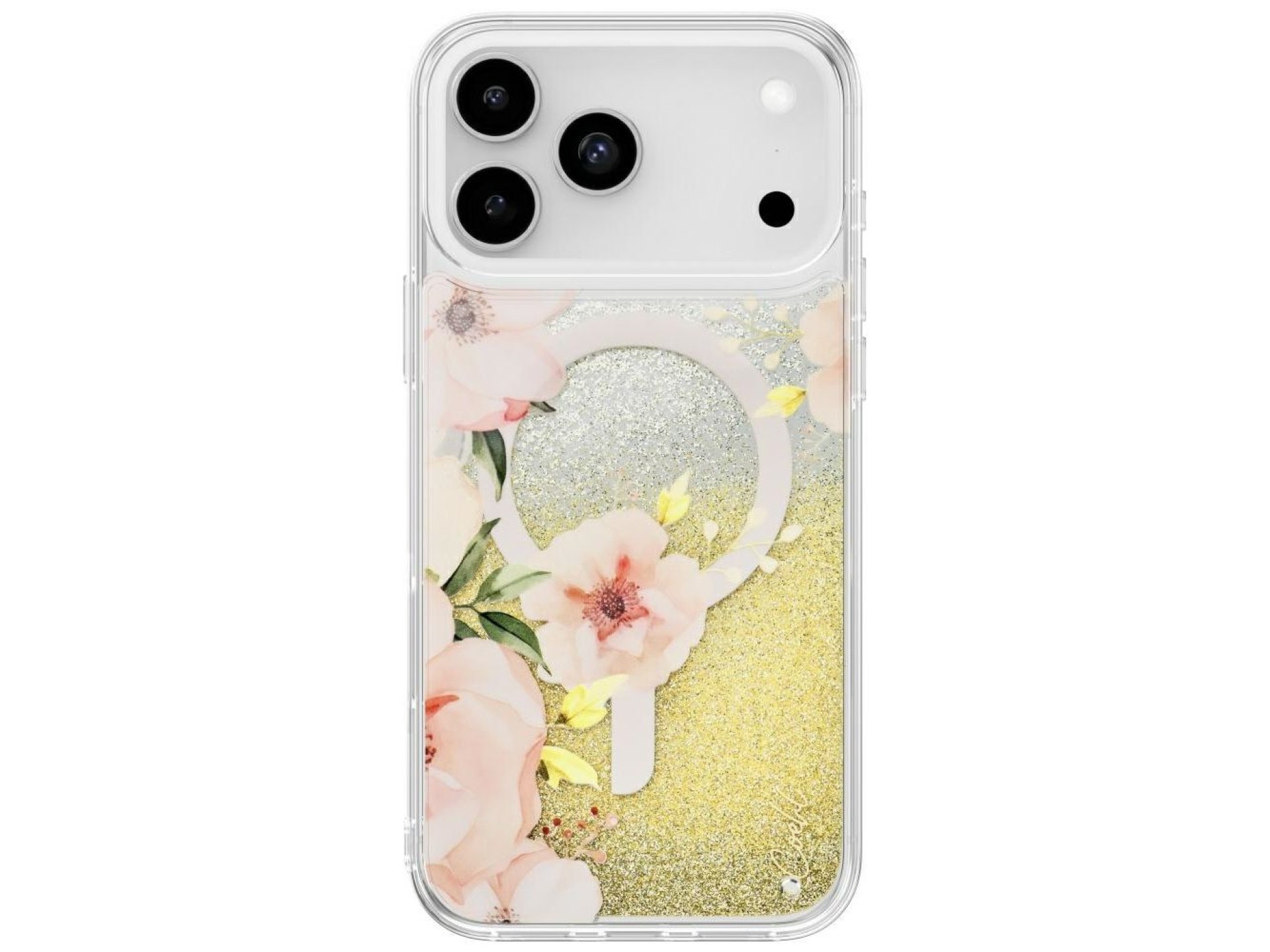 Capa Uniq Coehl Fleurette para iPhone 17 Pro Max com carregamento magnético - Multicolorida