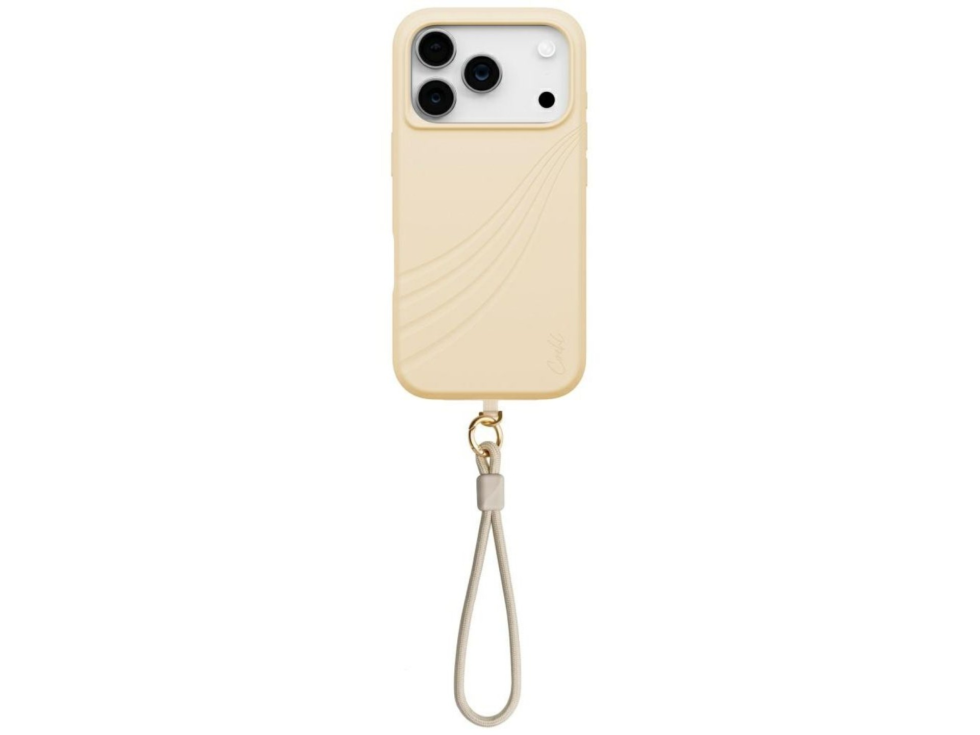 Capa Uniq Coehl Serina para iPhone 17 Pro com carregamento magnético - Bege