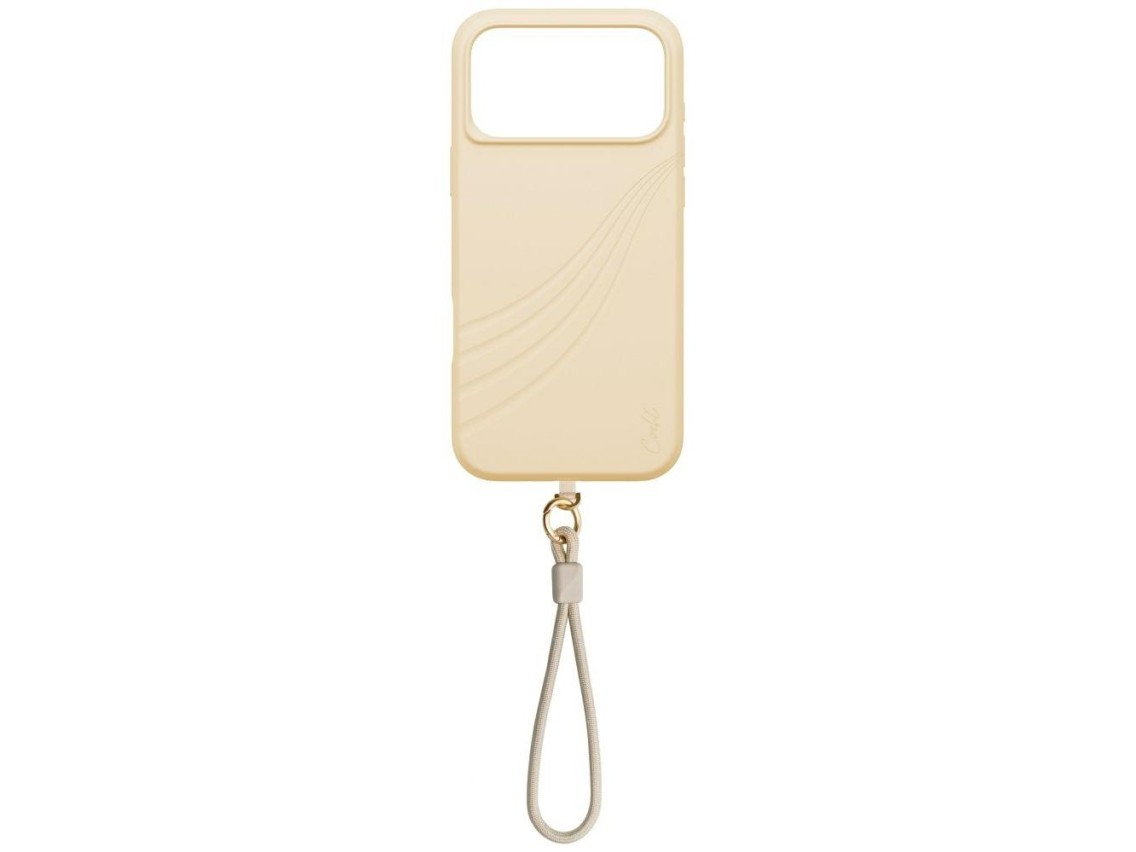 Capa Uniq Coehl Serina para iPhone 17 Pro Max com carregamento magnético - Bege