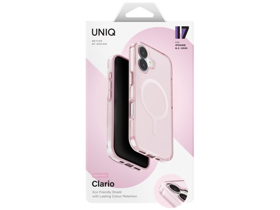 Uniq Clario Magclick Charging Case for iPhone 17 - Pink