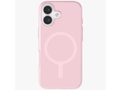 Capa de carregamento Uniq Clario Magclick para iPhone 17 - Rosa