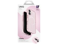 Funda de carga Uniq Clario Magclick para iPhone 17 - Rosa