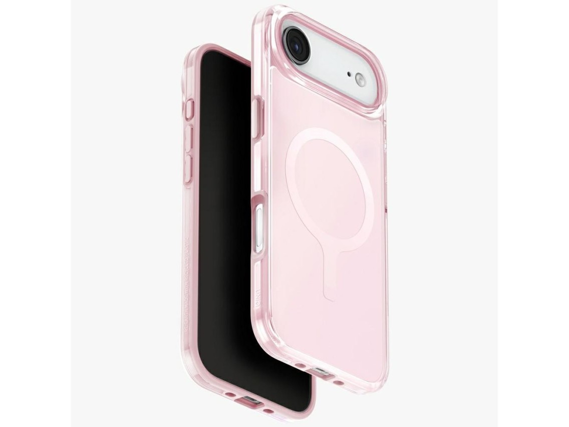 Funda de carga Uniq Clario Magclick para iPhone Air - Rosa