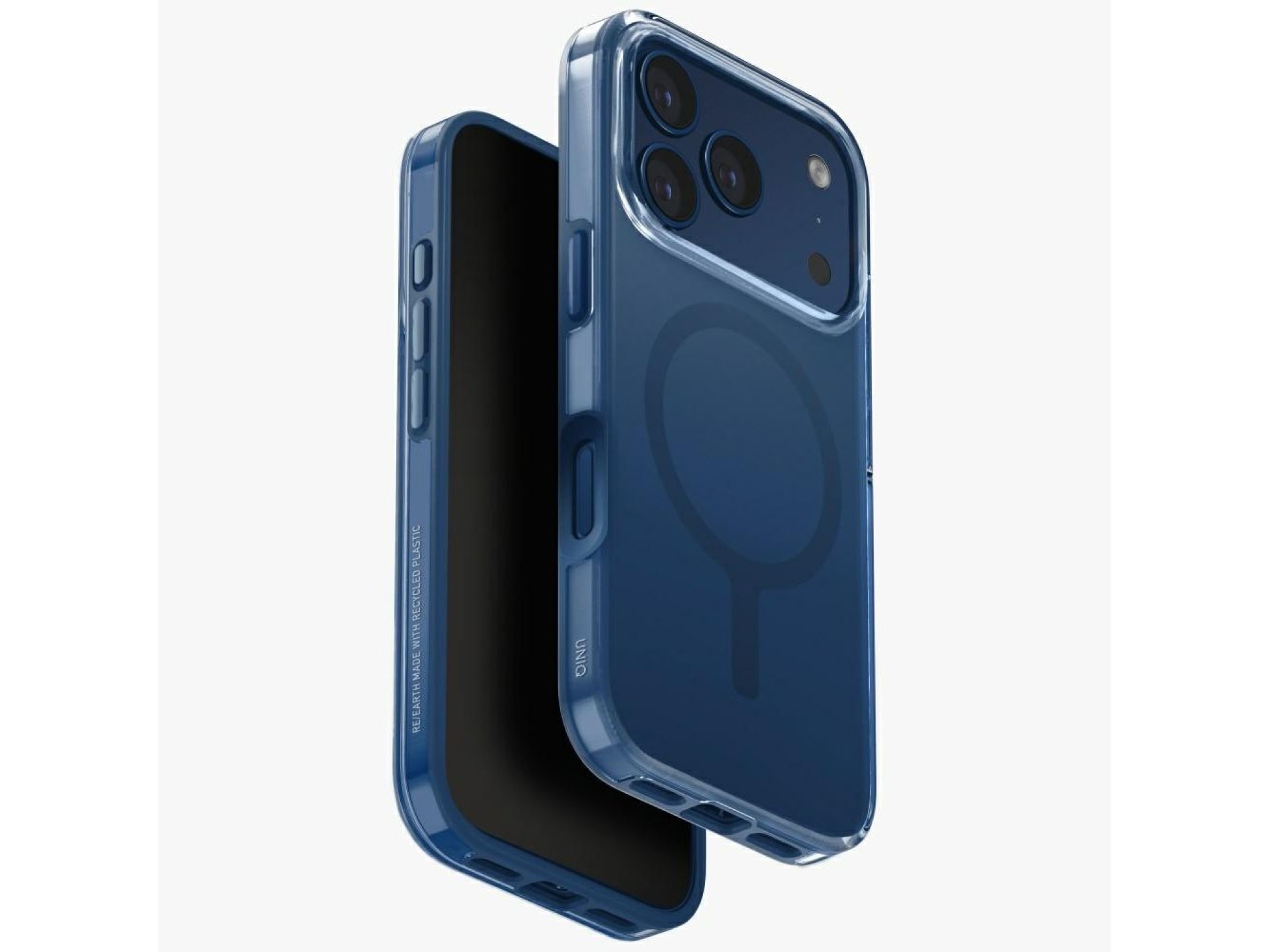 Funda de carga Uniq Clario Magclick para iPhone 17 Pro - Azul