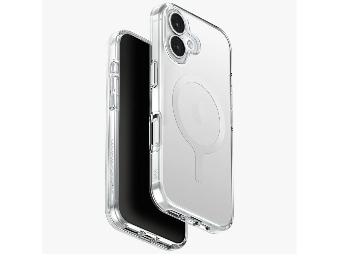 Capa de carregamento Uniq Clario Magclick para iPhone 17 - Transparente