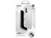 Capa de carregamento Uniq Clario Magclick para iPhone 17 - Transparente Capa de carregamento Uniq Clario Magclick para iPhone 17 - Transparente