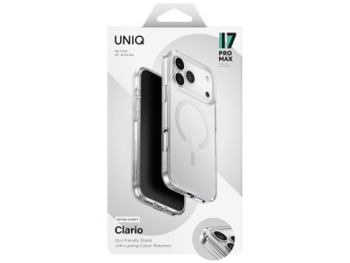 Funda de carga Uniq Clario Magclick para iPhone 17 Pro Max - Transparente Funda de carga Uniq Clario Magclick para iPhone 17 Pro Max - Transparente